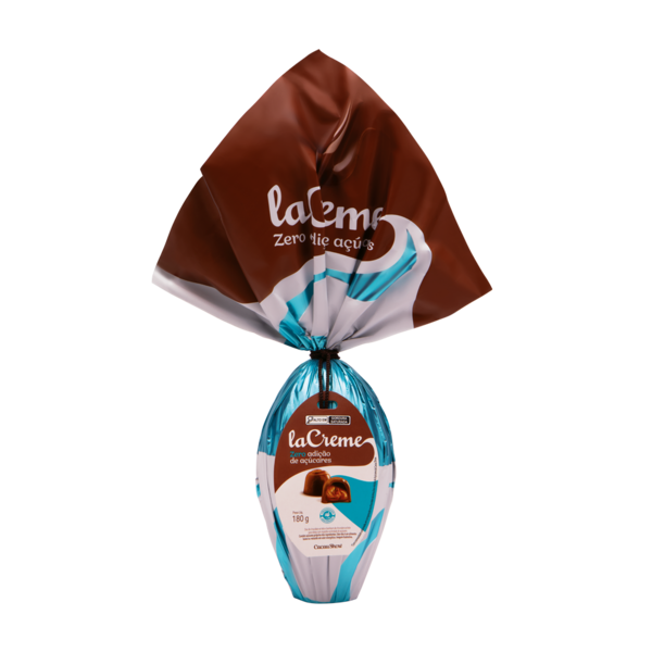 Ovo de Páscoa laCreme ao Leite Zero Adição de Açúcar 180g